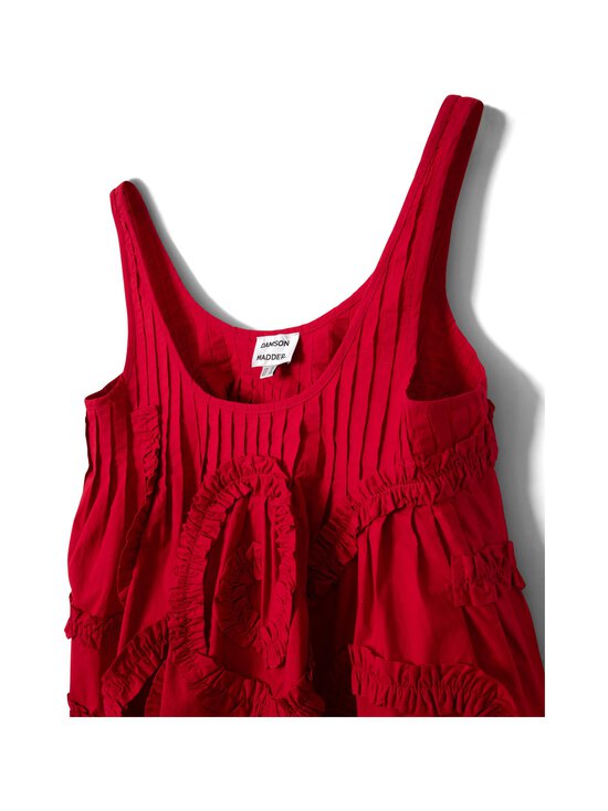 Damson Madder - Stella Ruffle Cami -toppi - RED | Stockmann - photo 3