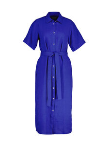GANT - Pellavainen paitamekko - 417 ROYAL BLUE | Stockmann