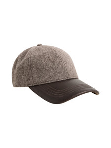GANT - Leather Visor Wool Blend -lippalakki - 251 MIST TAUPE | Stockmann