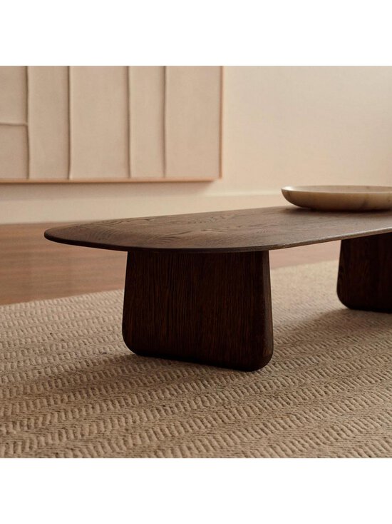 Kave Home - Pirita-sohvapöytä tumma tammi 146 x 56,5 cm - BROWN | Stockmann - photo 8