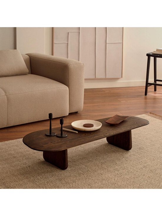 Kave Home - Pirita-sohvapöytä tumma tammi 146 x 56,5 cm - BROWN | Stockmann - photo 7
