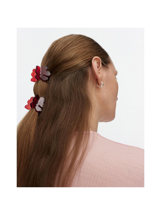Marimekko - Nano Unikko -hiusklipsit 2-pack - 303 MULTI RED | Stockmann - photo 2
