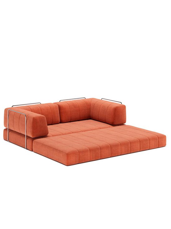 Innovation Living - CozyPad-vuodesohva Esina-kangas 412 rust orange L 208 cm / käsinojilla - ORANGE | Stockmann - photo 2