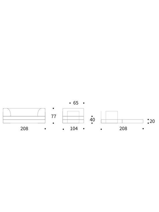 Innovation Living - CozyPad-vuodesohva Esina-kangas 412 rust orange L 208 cm / käsinojilla - ORANGE | Stockmann - photo 14