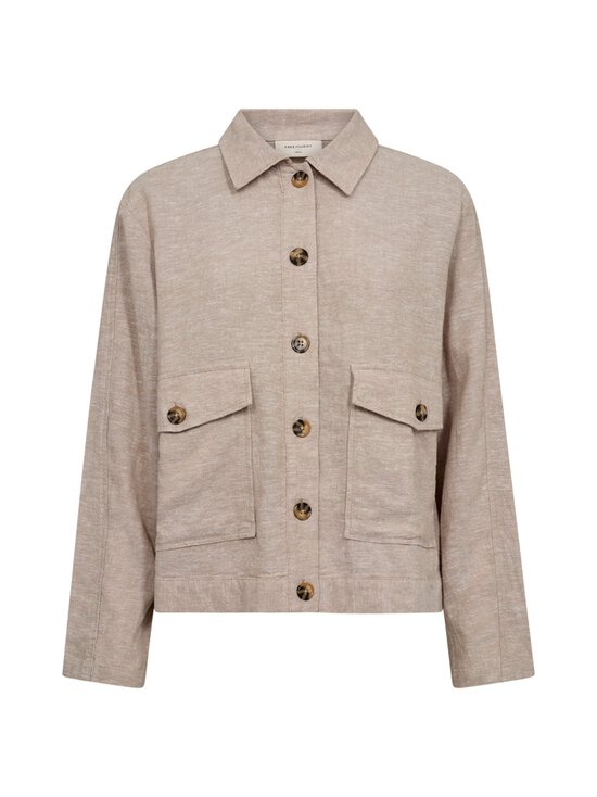 Freequent - FQLava-pellavasekoitetakki - 7044 SAND MELANGE | Stockmann - photo 1