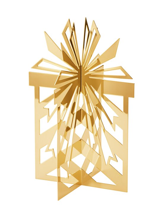 Table Ornament Large 2025- kullattu pöytäkoriste 14 cm