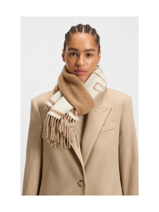 BOSS - Vianna-neulehuivi 35 x 180 cm - 261 MEDIUM BEIGE | Stockmann - photo 3