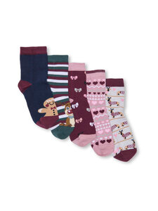 KIDS ONLY - KogChristmas -sukat, 5-pack - CABERNET PACK:MULTI 5-PACK | Stockmann