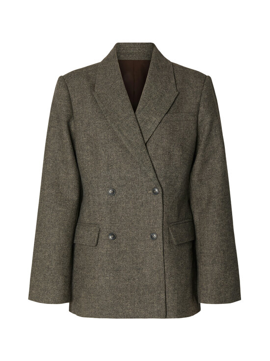 Selected - SlwReeda Wool Blend -bleiseri - BROWNIE DETAIL:STRUCTURE | Stockmann - photo 1