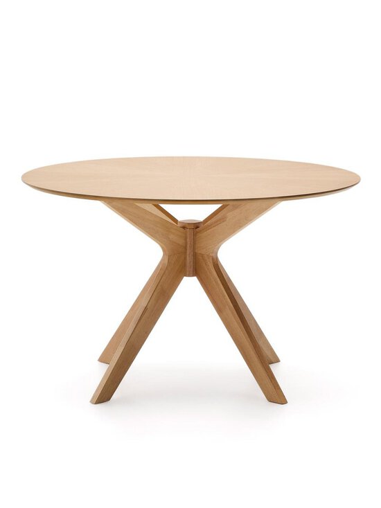 Kave Home - Naanim-ruokapöytä tammi ⌀ 120 cm - BROWN | Stockmann - photo 1