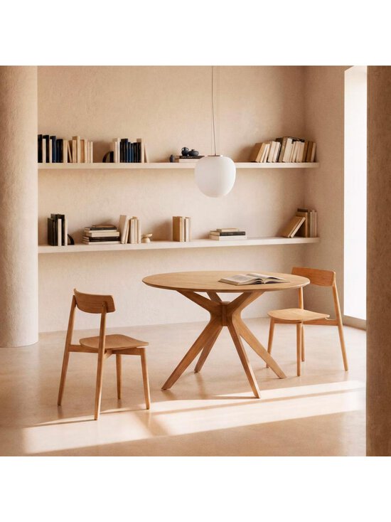 Kave Home - Naanim-ruokapöytä tammi ⌀ 120 cm - BROWN | Stockmann - photo 3