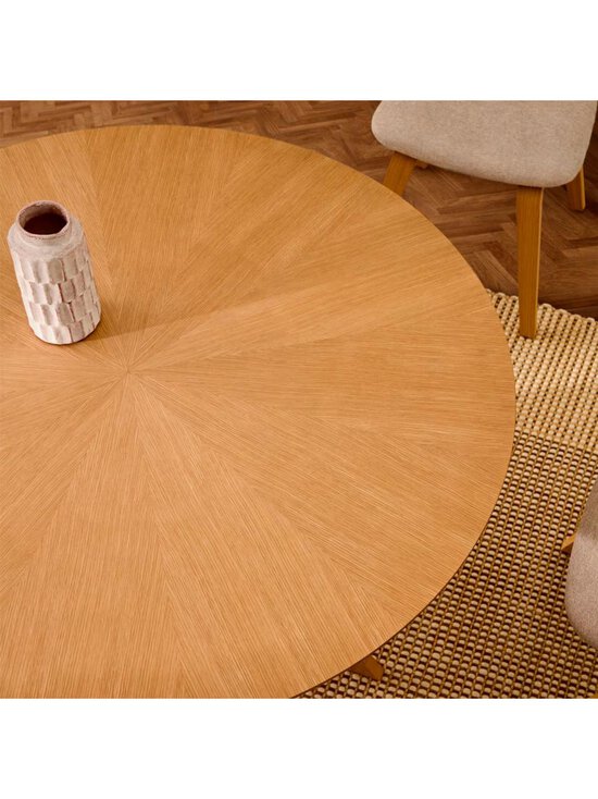 Kave Home - Naanim-ruokapöytä tammi ⌀ 120 cm - BROWN | Stockmann - photo 5