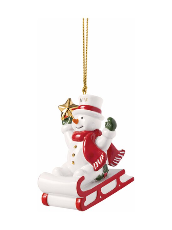 Snowman 2025 Ziemassvētku rotājums 8,5 cm