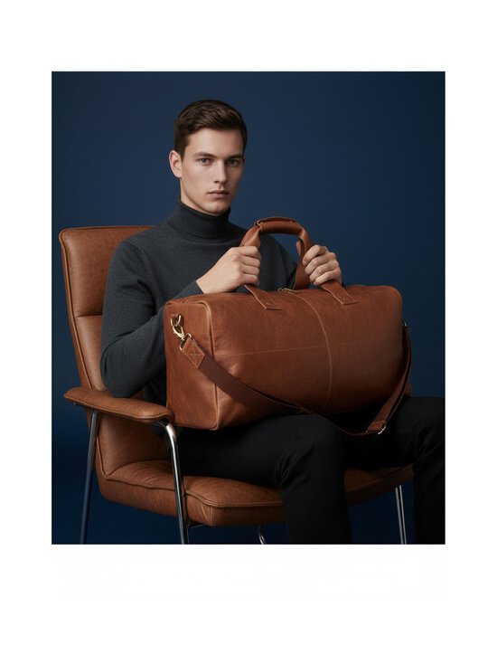 CONSTRUE - Dylan Weekender -nahkalaukku - BROWN | Stockmann - photo 3