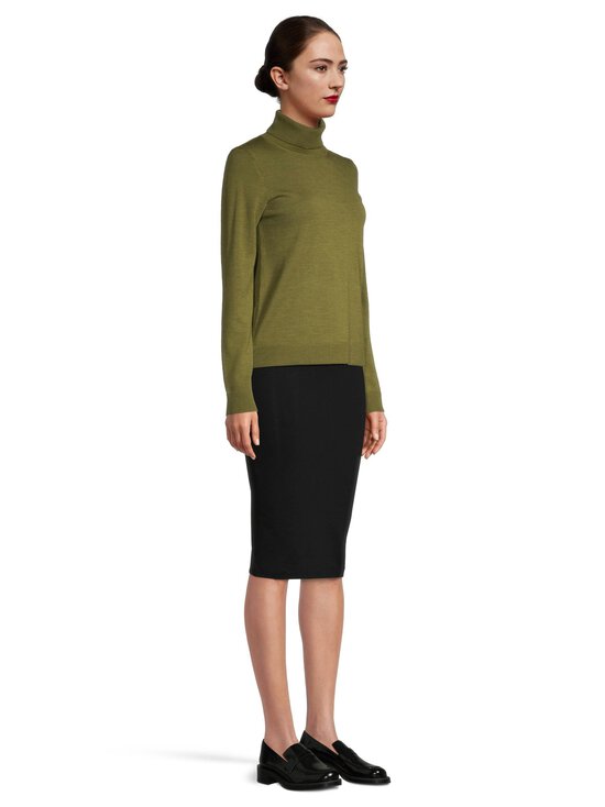 ESSENTIALS by Stockmann - Audrey-merinoneulepusero - OLIVE GREEN MEL 265530 | Stockmann - photo 4