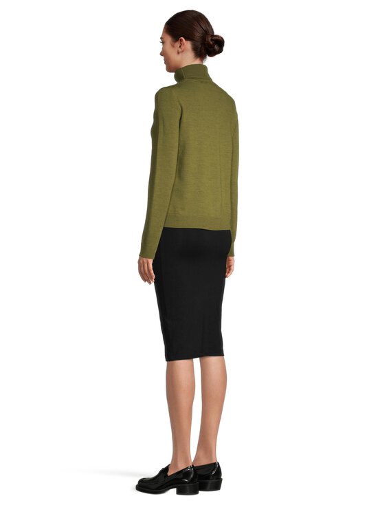 ESSENTIALS by Stockmann - Audrey-merinoneulepusero - OLIVE GREEN MEL 265530 | Stockmann - photo 5