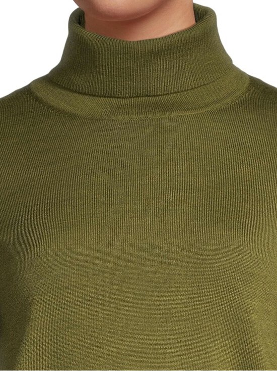 ESSENTIALS by Stockmann - Audrey-merinoneulepusero - OLIVE GREEN MEL 265530 | Stockmann - photo 6