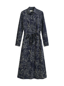 GANT - Floral Print -mekko - 433 EVENING BLUE | Stockmann