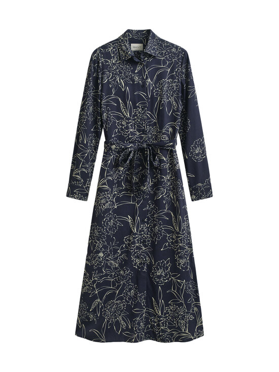 GANT - Floral Print -mekko - 433 EVENING BLUE | Stockmann - photo 1