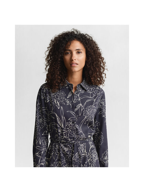 GANT - Floral Print -mekko - 433 EVENING BLUE | Stockmann - photo 4