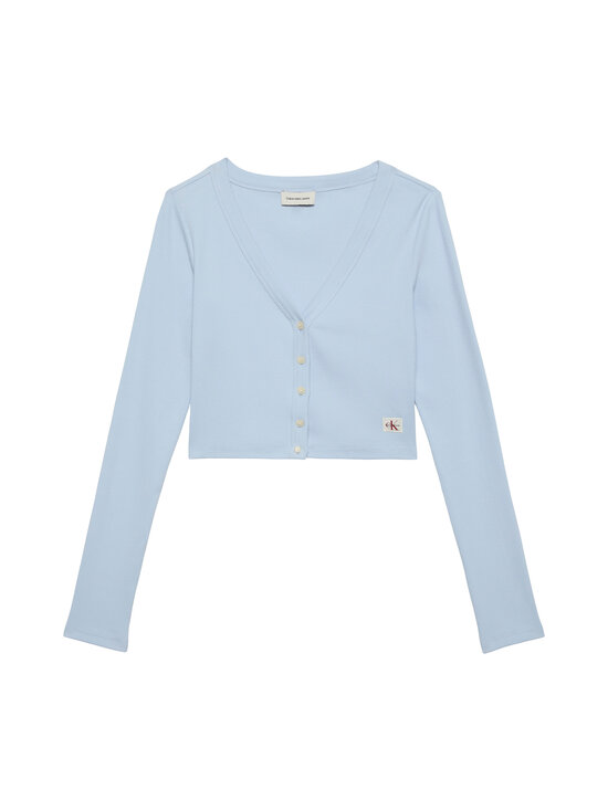Calvin Klein Jeans - Label Cotton -ribbineuletakki - C1O BREEZY BLUE | Stockmann - photo 1