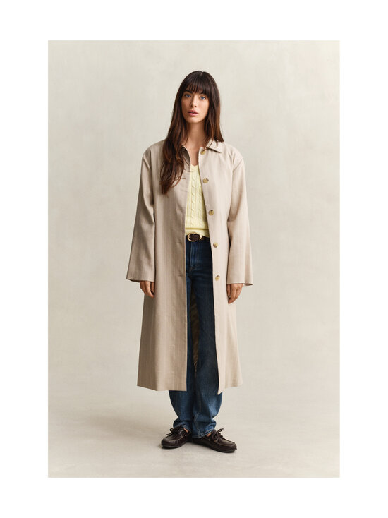 GANT - Stretch Cotton V-Neck -palmikkoneule - 713 VANILLA YELLOW | Stockmann - photo 5