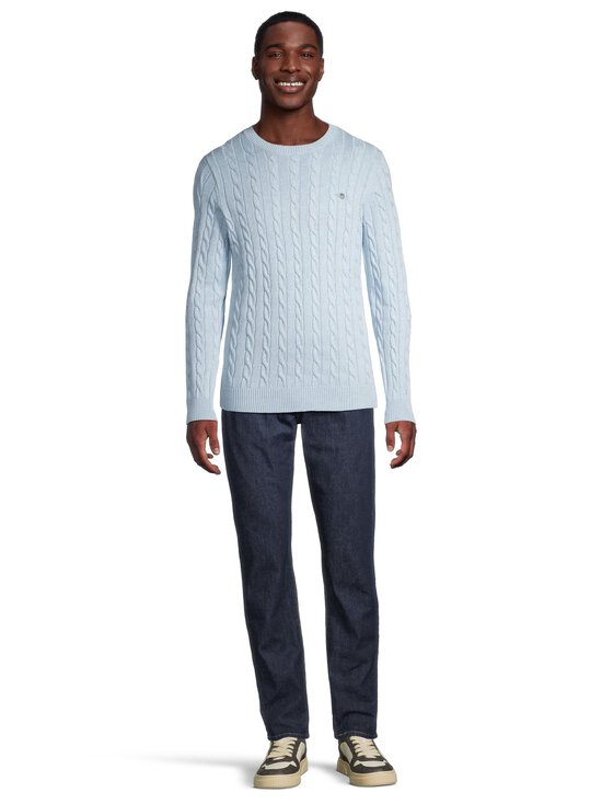 GANT - Palmikkoes kampsun Classic Cotton - 498 ICE BLUE MELANGE | Stockmann - photo 2