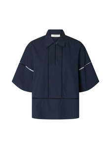 Selected - Slfdelia Boxy Ladder Stitch -paita - DARK SAPPHIRE | Stockmann