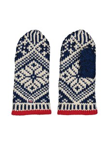 Hestra - Nordic Wool -lapaset - 260020 MEDIUM BLUE / OFFWHITE | Stockmann