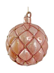 Shishi - Shimmering Gold & Pearl Ziemassvētku eglītes rotājums 8 cm - PINK | Stockmann