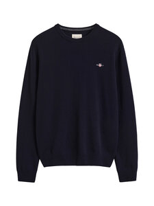 GANT - Superfine Lambswool C-neck -neule - 410 MARINE | Stockmann