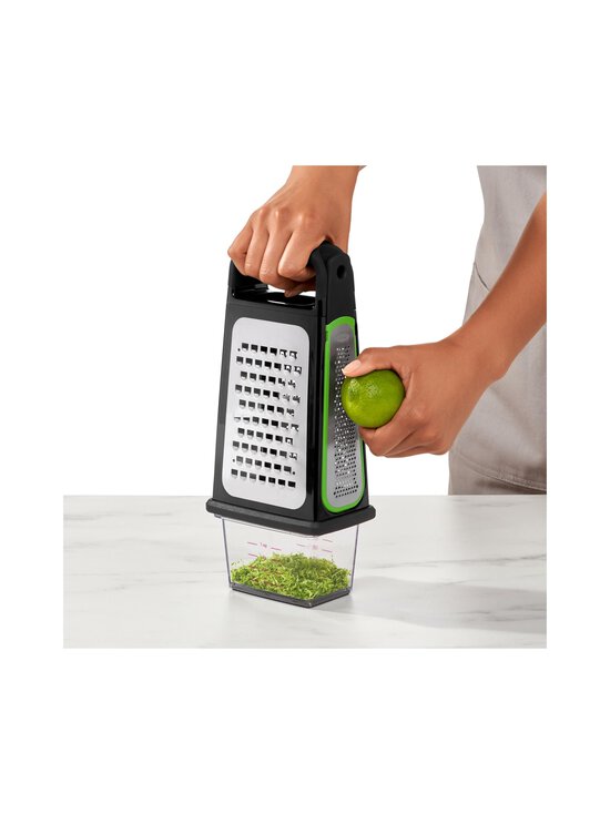 OXO - Good Grips Etched - raastin + irrotettava rasia - BLACK, STEEL, CLEAR, GREEN | Stockmann - photo 5