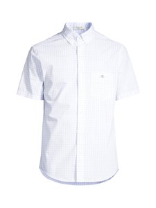 GANT - Triiksärk Poplin Ginghami Regular Fit - 455 LIGHT BLUE | Stockmann