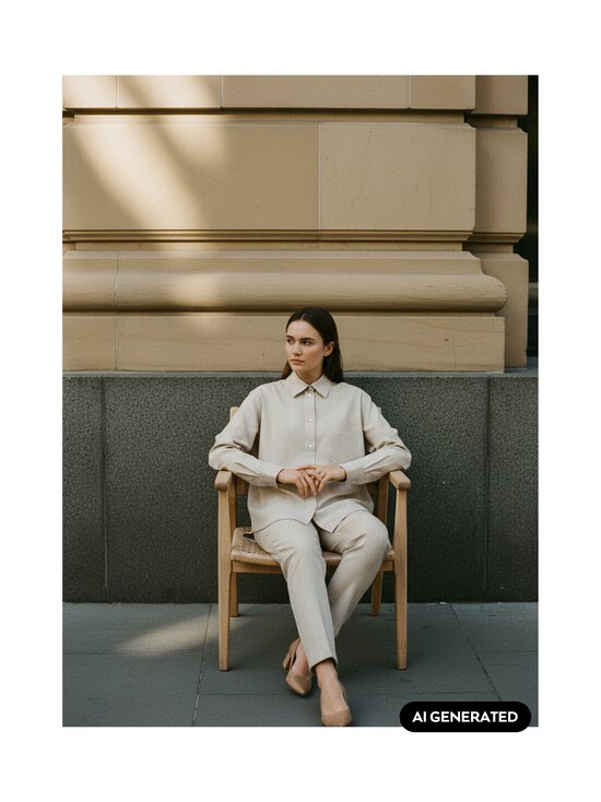 By Malene Birger - Audrey kreklblūze - Q4H BEIGE HERRINGBO | Stockmann - photo 5