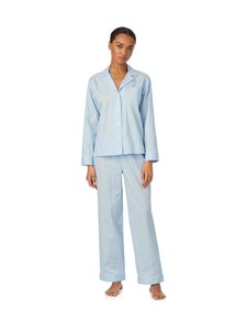 Lauren Ralph Lauren - Notch Collar Long pidžama ar reversa apkakli, 2 daļu - 450 BLUE | Stockmann