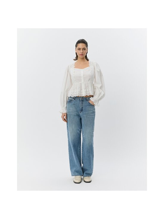 Sofie Schnoor - AriaSW Broderie Anglaise Regular -pitsipaitapusero - 0103 OFF WHITE | Stockmann - photo 3