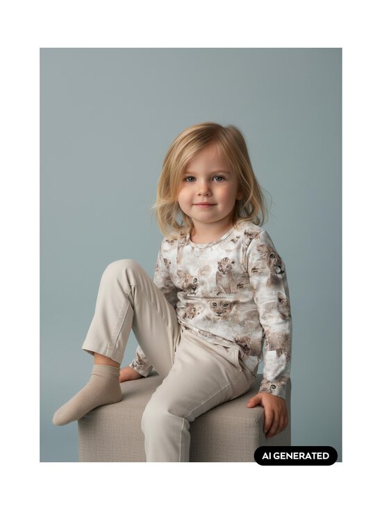Gugguu - Print Relax -trikoopaita - BEIGE LION | Stockmann - photo 2