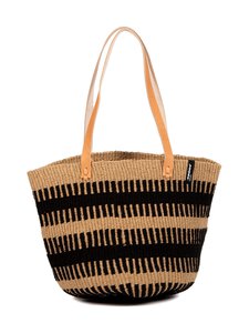 Mifuko - Pamba Shopper Basket Weave M shopper soma - BLACK | Stockmann