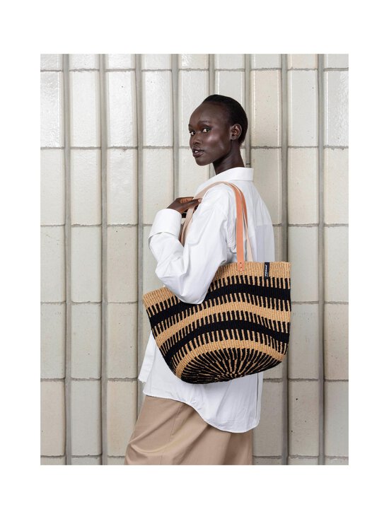 Mifuko - Pamba Shopper Basket Weave M shopper soma - BLACK | Stockmann - photo 3