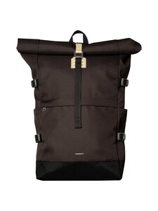 Sandqvist - Rolltop L -reppu - BROWN WITH NATURAL LEATHER | Stockmann