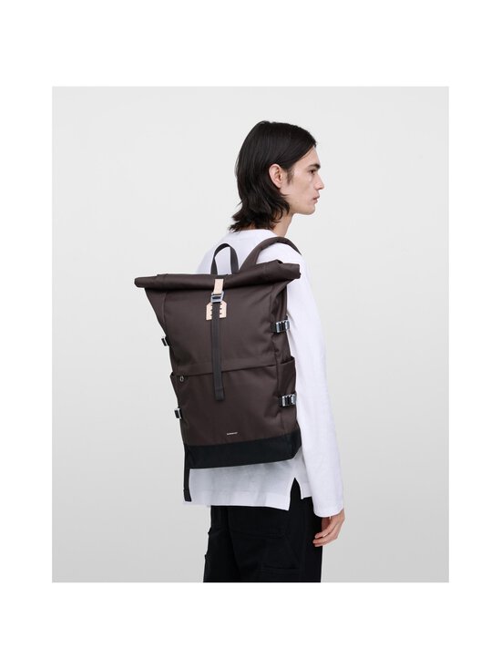 Sandqvist - Rolltop L mugursoma - BROWN WITH NATURAL LEATHER - photo 7 Sandqvist - Rolltop L mugursoma - BROWN WITH NATURAL LEATHER | Stockmann - photo 7