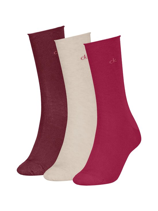 Calvin Klein - Rolltop zeķes 3-pāri - 007 BERRY RED - photo 1 Calvin Klein - Rolltop zeķes 3-pāri - 007 BERRY RED | Stockmann - photo 1