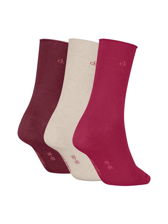 Calvin Klein - Rolltop zeķes 3-pāri - 007 BERRY RED - photo 2 Calvin Klein - Rolltop zeķes 3-pāri - 007 BERRY RED | Stockmann - photo 2