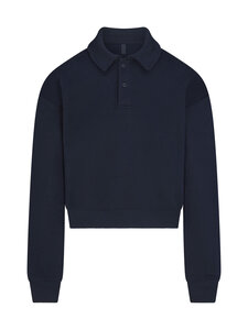 SKIMS - Cotton Fleece Polo -collegepaita - NAVY | Stockmann