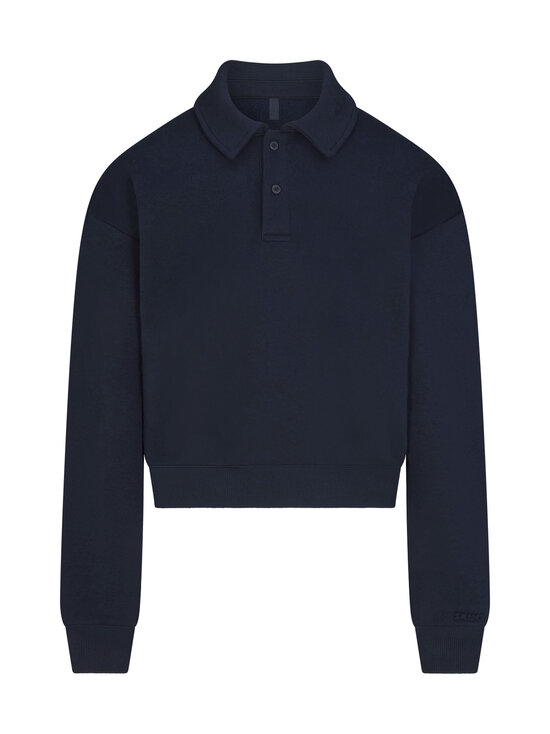 SKIMS - Cotton Fleece Polo -collegepaita - NAVY | Stockmann - photo 1