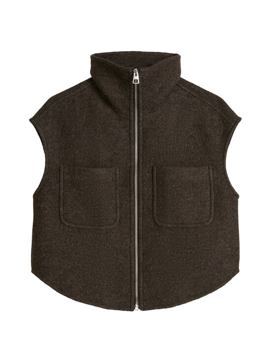 Marc O'Polo - Boiled Wool -kangasliivi - 1511 STONE BROWN MELANGE | Stockmann - photo 1