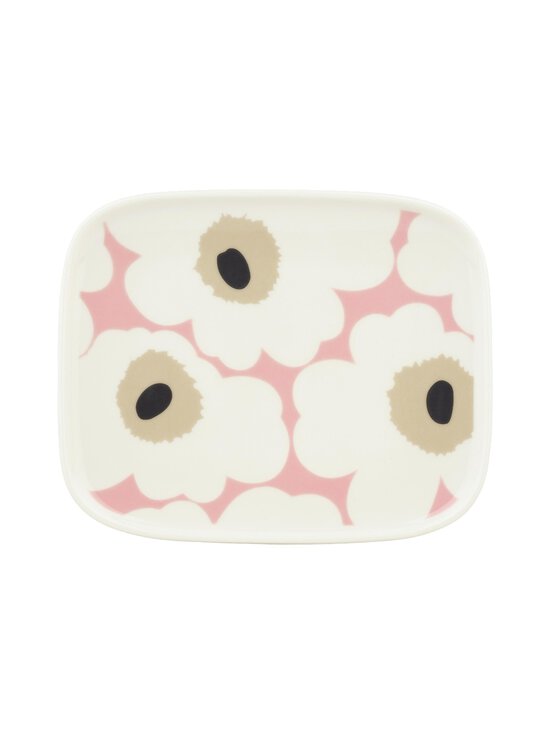 Marimekko - Unikko šķīvis 12 x 15 cm - 138 WHITE, PINK, SAND, CHARCOAL | Stockmann - photo 1