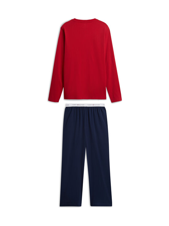 Tommy Hilfiger - Long Sleeve Jersey Set -pyjama 2-osainen - 0RS MEDIUM RED/CARBON NAVY | Stockmann - photo 2