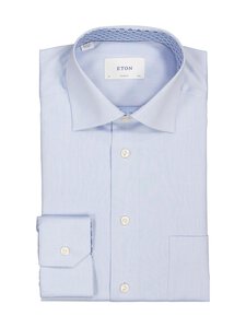 Eton - Classic Fit Floral Effect -kauluspaita - 21 LIGTH BLUE | Stockmann