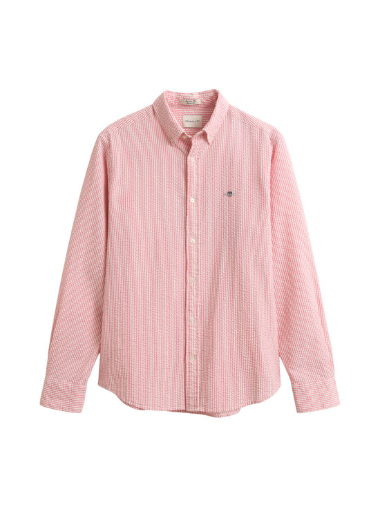 GANT - Triibuline triiksärk Regular Seersucker - 622 ROSE PINK | Stockmann - photo 1